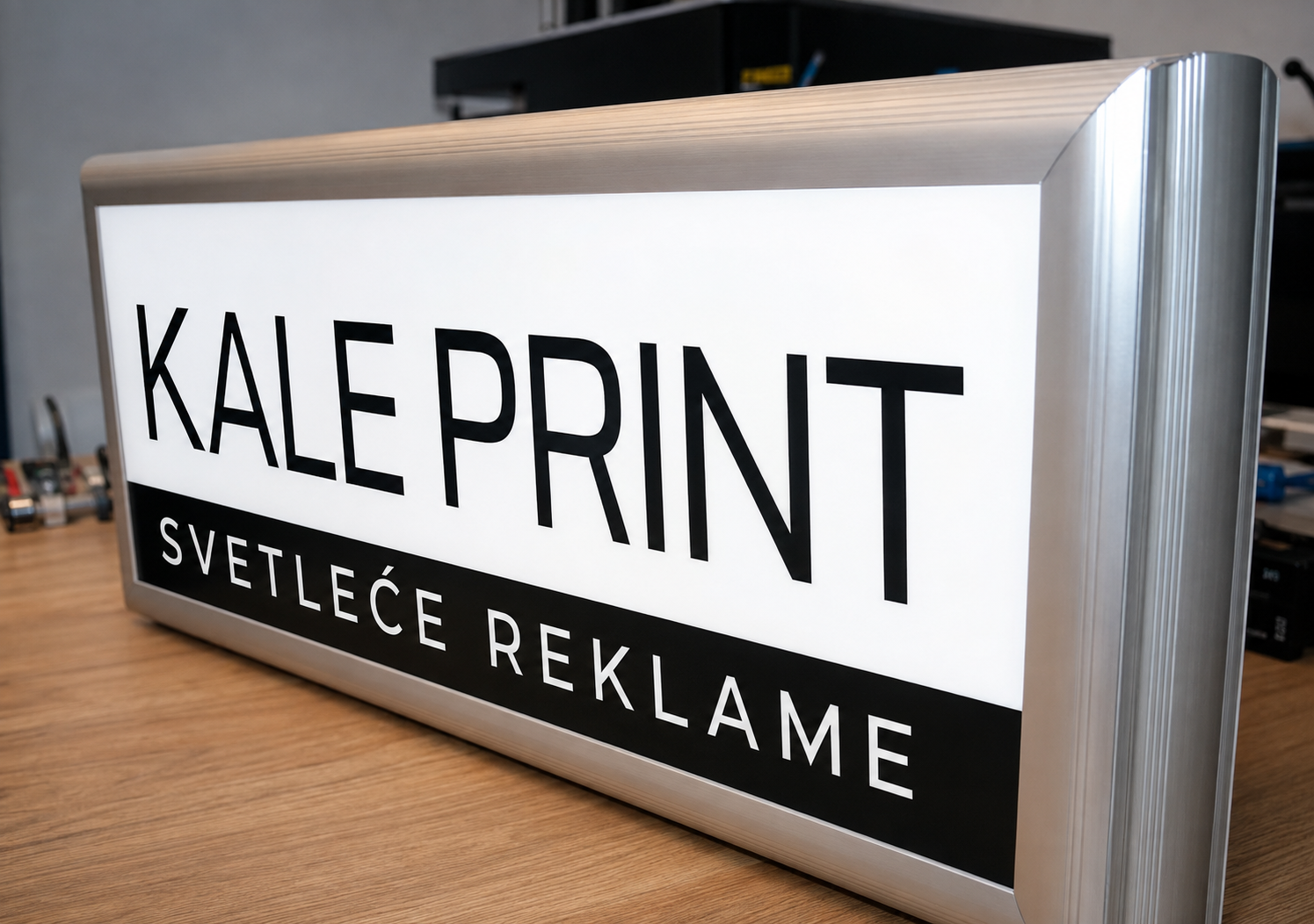 KALE PRINT alu svetleća reklama
