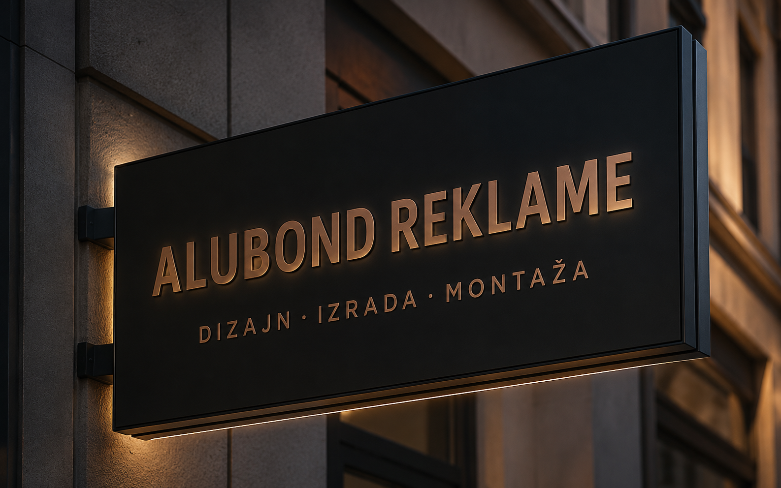 Premium Alubond svetleća reklama