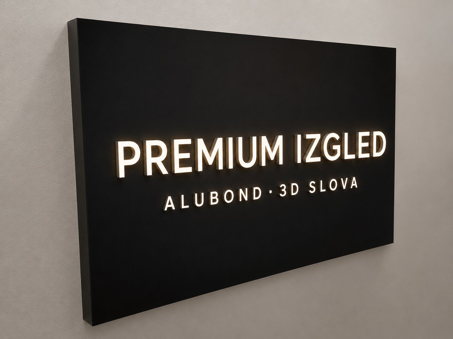Premium crna Alubond tabla