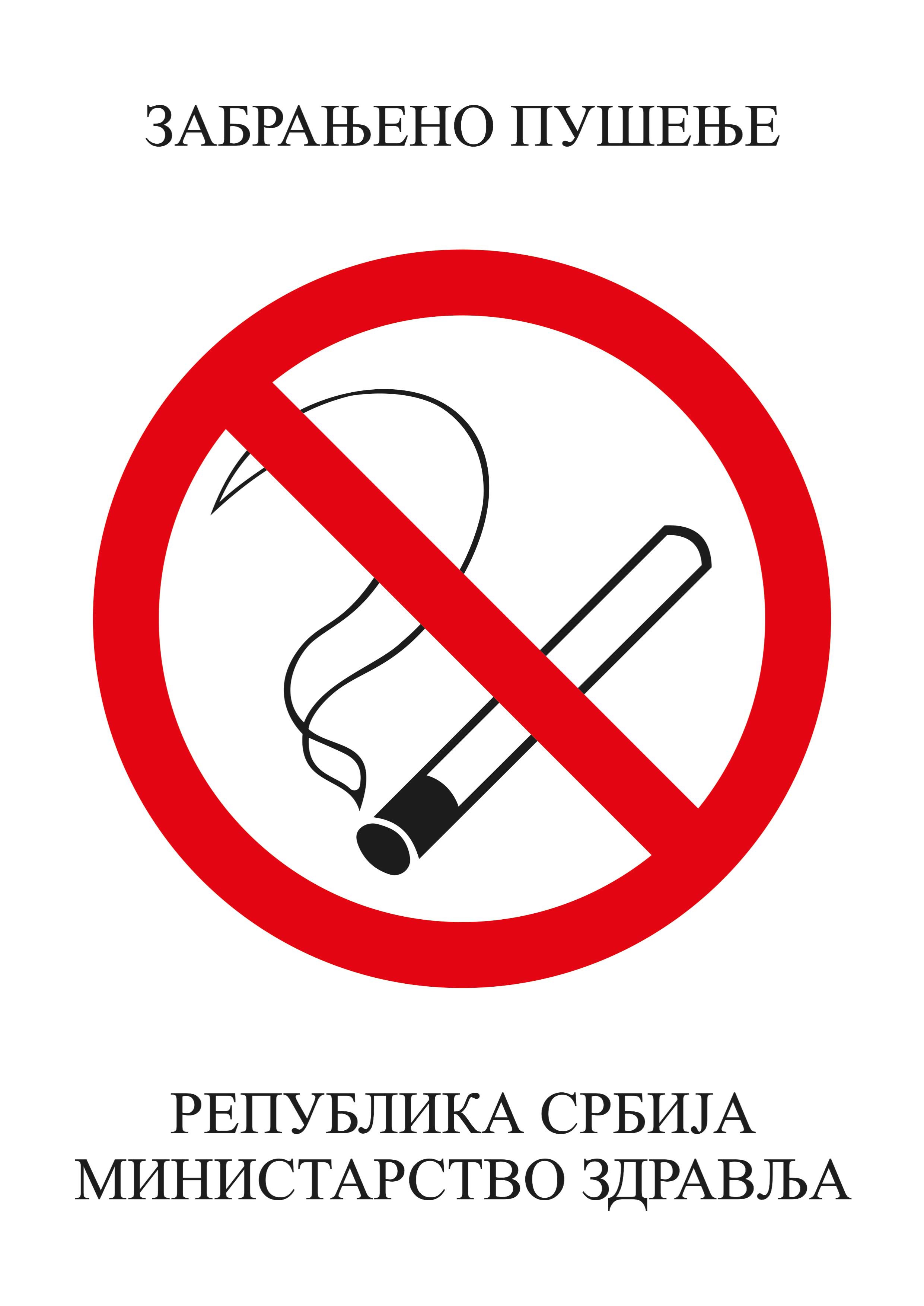 Nalepnica Zabranjeno pušenje