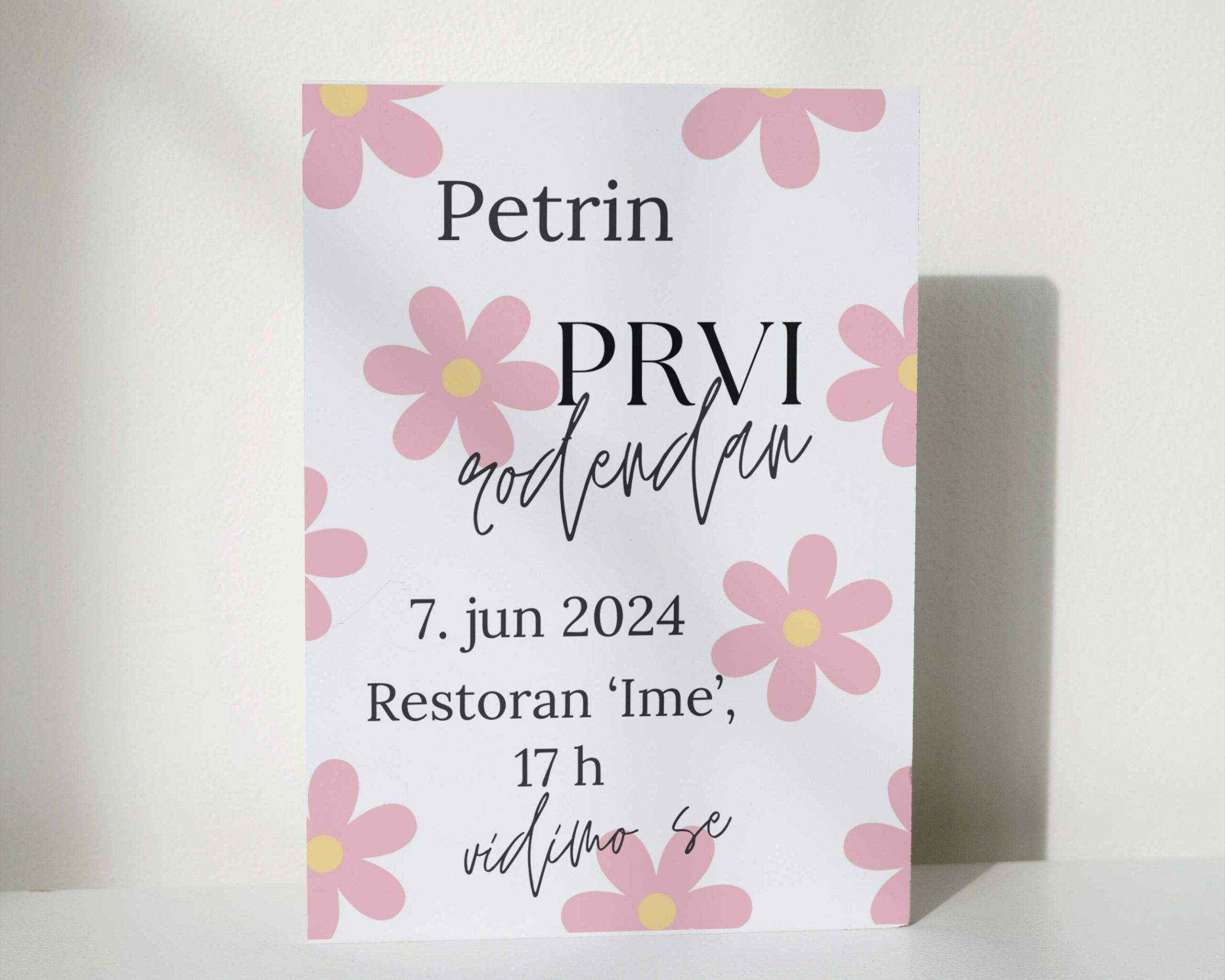 Dečija pozivnica sa belom kovertom 24