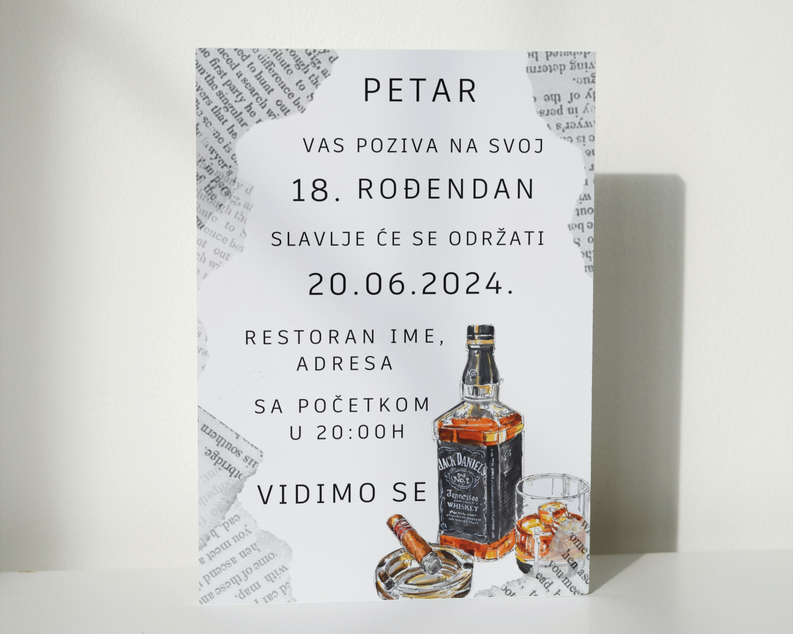 MODEL 8-Pozivnica za punoletstvo